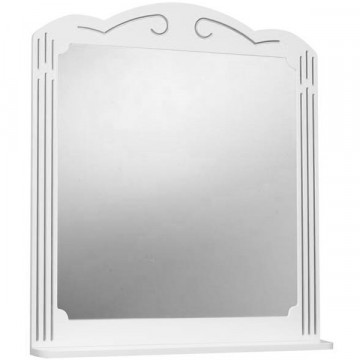Зеркало Bellezza Кантри 85 белое / патина серебро