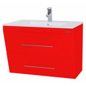Тумба под раковину Bellezza Берта 60 с 2 ящиками красный