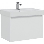 Тумба с раковиной Aquanet Nova Lite 75 белый (1 ящик)  242275 + 242338
