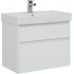 Тумба с раковиной Aquanet Nova Lite 75 белый (2 ящика)  242272 + 242338
