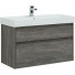 Тумба с раковиной Aquanet Nova Lite 100 дуб рошелье (2 ящика)  242582 + 242907