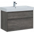 Тумба с раковиной Aquanet Nova Lite 90 дуб рошелье (2 ящика)  242267 + 242906