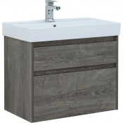 Тумба с раковиной Aquanet Nova Lite 75 дуб рошелье (2 ящика)  242273 + 242338