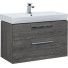 Тумба с раковиной Aquanet Nova 90 дуб рошелье (2 ящика) 242277 + 242906 (245257)