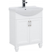 Тумба с раковиной Aquanet Валенса NEW 65 белый 238824+215068