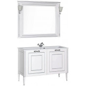Комплект мебели для ванной Aquanet Паола 120 белый/серебро 182131