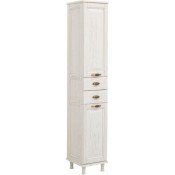 Шкаф-пенал для ванной Aquanet Тесса Декапе 35 жасмин/золото 201803