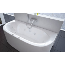Акриловая ванна Aquatek | Акватек Морфей 190х90 с гидромассажем Flat Chrome (пневмоуправление)