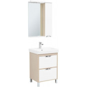 Мебель для ванной Aquanet Гретта 60 New светлый дуб (2 ящика) 249733