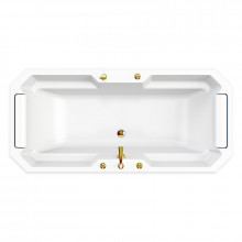 Акриловая ванна Радомир Fra Grande Фернандо золото, комплект панелей 4-01-3-0-1-422