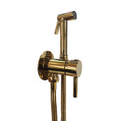 Гигиенический душ со смесителем Paffoni Tweet Round, золото ZDUP110HG