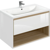 Тумба под раковину Cersanit Louna 80 белая SP-SZ-LOU-CO80/Wh