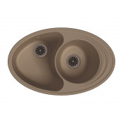 Кухонная угловая мойка Ewigstein Elegant W90KF 82х52 см, темно-бежевый