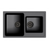 Кухонная мойка Ewigstein Elegant 80D 78х48 см, антрацит