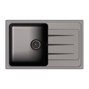 Кухонная прямоугольная мойка Ewigstein Elegant 50F 76.2х48 см, черный