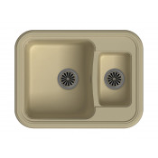 Кухонная прямоугольная мойка Ewigstein Antik 60К 66х51 см, бежевый
