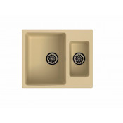 Кухонная прямоугольная мойка Ewigstein Gerd 60K 60х50 см, бежевый