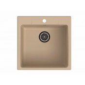 Врезная кухонная мойка Ewigstein Gerd 50 51x51 см, крем