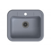 Кухонная мойка Ewigstein Antik 60 60х52 см, серый металлик