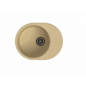 Кухонная овальная мойка Ewigstein Rund 45F 58х45 см, бежевый