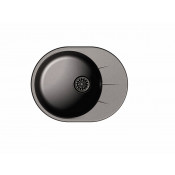 Кухонная овальная мойка Ewigstein Rund 45F 58х45 см, черный