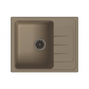 Кухонная прямоугольная мойка Ewigstein Elegant 45F 58х48 см, темно-бежевый