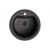 Кухонная мойка Ewigstein Antik R50 52х52 см, черный