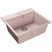 Мойка кухонная GranFest Quadro GF-Q560 светло-розовый