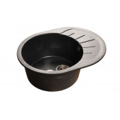 Мойка кухонная GranFest Rondo GF-R580L черный