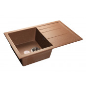 Кухонная мойка GranFest Quadro GF-Q780L 78х50 см, терракот