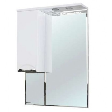 Зеркало-шкаф Bellezza Альфа 65 с подсветкой белое левое