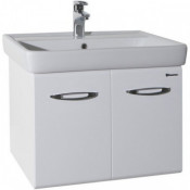 Тумба подвесная Bellezza Джела 70 с раковиной Santek белая