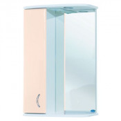 Зеркало-шкаф Bellezza Астра 55 с подсветкой бежевое левое