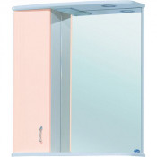 Зеркало-шкаф Bellezza Астра 60 с подсветкой бежевое левое