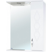 Зеркало-шкаф Bellezza Элеганс 50 с подсветкой правое белое