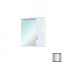 Зеркало-шкаф с подсветкой Bellezza Миа 60 правое белое серебро