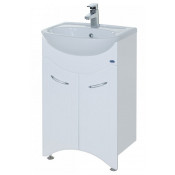 Тумба напольная c раковиной Bellezza Уют 55 бабочка белая