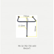 Kranik поручень вокруг раковины напольный Р8-32-750-730-600