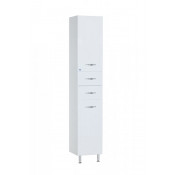 Пенал Bellezza Стелла 35 с бельевой корзиной правый белый