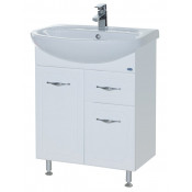 Тумба напольная с раковиной Bellezza Стелла 65 с одним ящиком белая