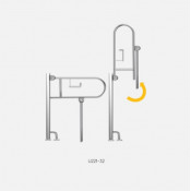 Kranik поручень откидной напольный со складной опорой в пол U221-32-1500-950