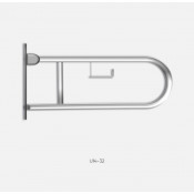 Kranik поручень откидной U14-32-60 с перекладиной и держателем для туалетной бумаги