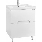 Тумба напольная Bellezza Андрэа 65 с раковиной Dreja красная