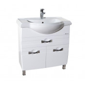Тумба Bellezza Абрис 65 с раковиной Kirovit белая