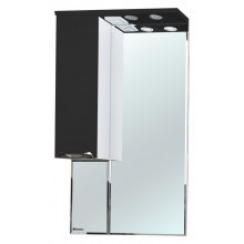 Зеркало-шкаф Bellezza Альфа 55 с подсветкой черное левое