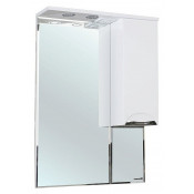 Зеркало-шкаф Bellezza Альфа 65 с подсветкой белое правое