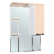 Зеркало-шкаф Bellezza Альфа 75 с подсветкой бежевое правое