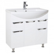 Тумба с раковиной Bellezza Альфа 75 белая