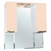 Зеркало-шкаф Bellezza Альфа 90 с подсветкой бежевое