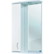 Зеркало-шкаф Bellezza Астра 50 с подсветкой белое левое